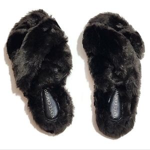 Vince Camuto Women's Kortendie Faux Fur Slipper Size 8